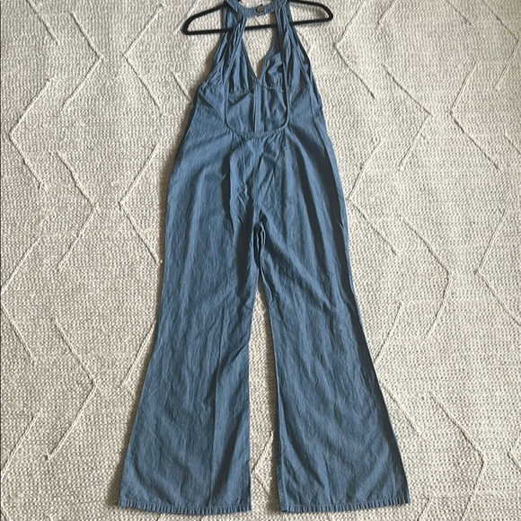 Free People Women Dance All Night Flared Open Back Jumpsuit - Picture 8 of 11